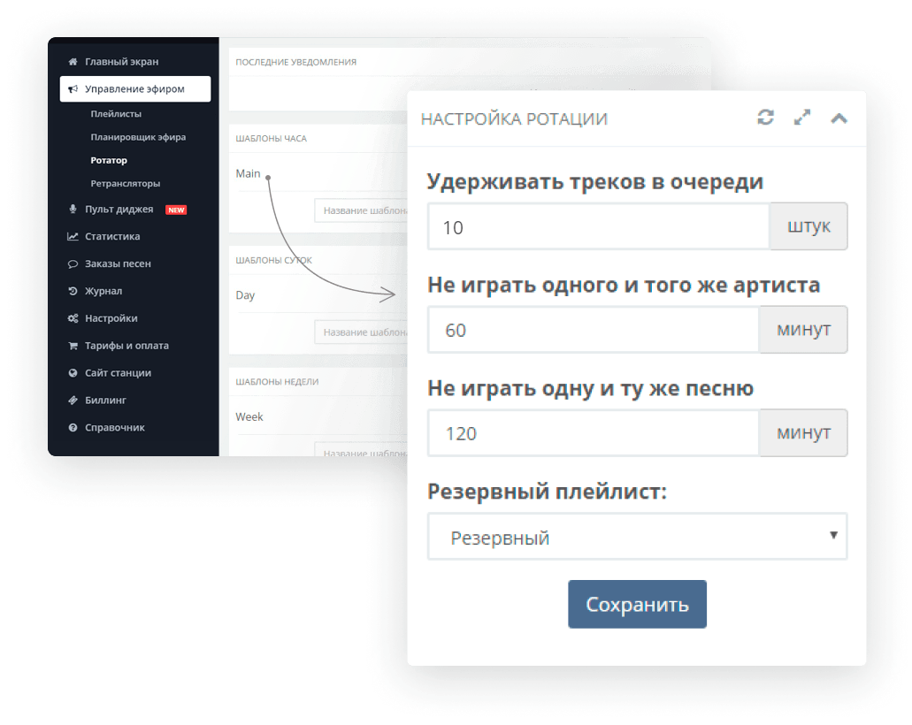 Гибкие инструменты настройки эфира