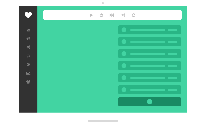 Платформа Radioheart AIR на ноутбуке